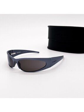 NEW BALENCIAGA BB0290S 002 SUNGLASSES GRAY UNISEX EYEWEAR BALENCIAGA